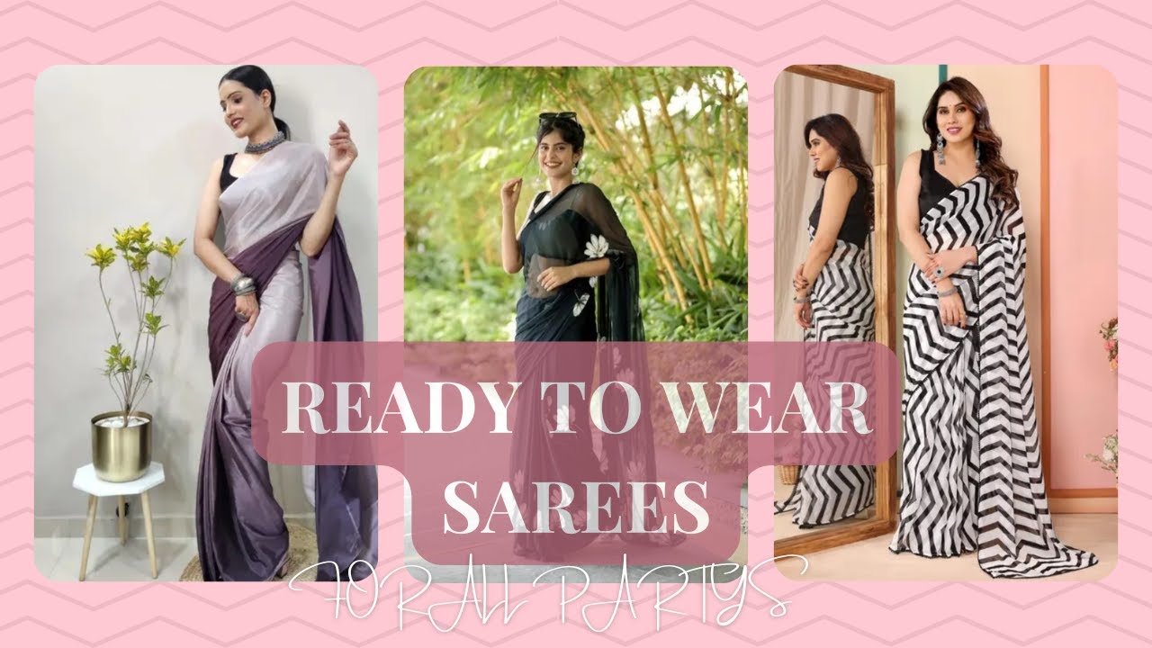 READY TO WEAR SAREE /2 MIN DRAPE SAREE /FRESHER , FAREWELL READY TO WEAR SAREE MUST WATCH 2026