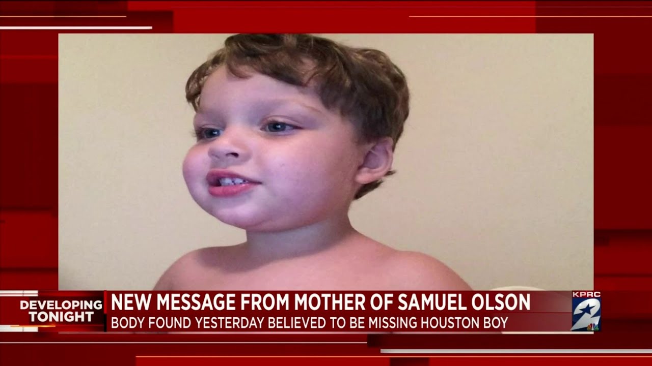 New message from mother of Samuel Olson
