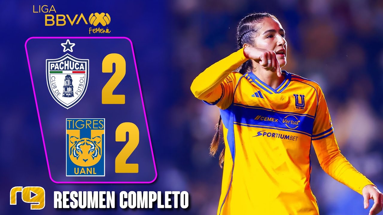 GRAN REMONTADA | Pachuca vs Tigres 2-2 | RESUMEN | LIGA MX FEMENIL - J6 Clausura 2026