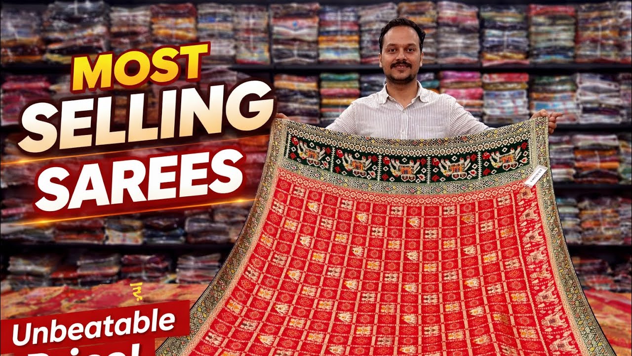 Market brand New Designs And Patterns,Surat saree  wholsale market #suratsareewholesale 