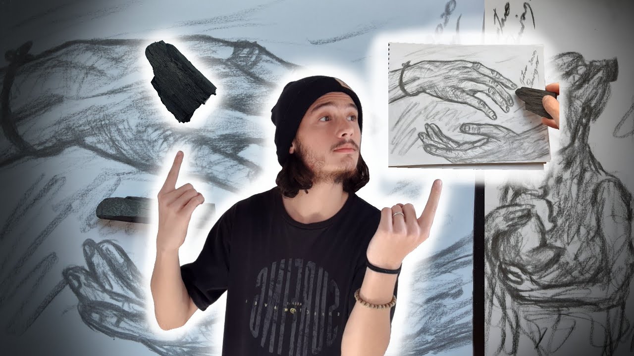 🚨Como preparar carvão de churrasco para desenhar  - Gustavo Domingues