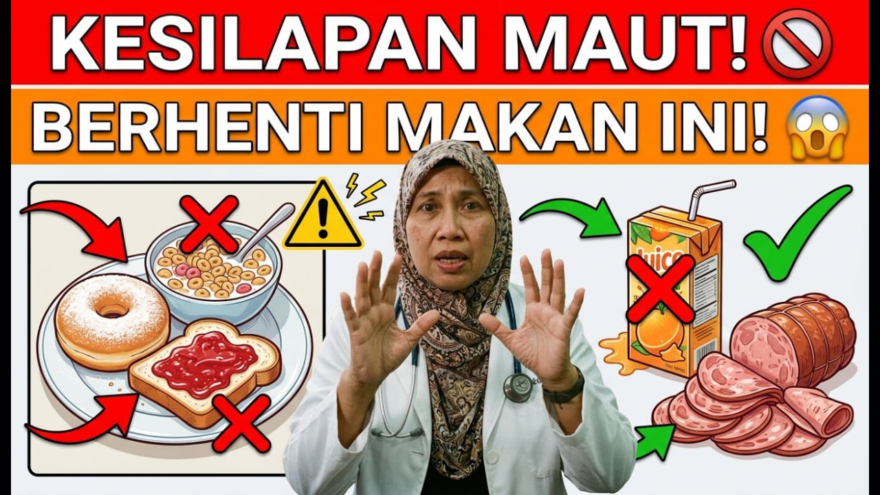 BERHENTI Makan Ini Untuk Sarapan! Kulit Anda Menua 10 Tahun Lebih Cepat 😱