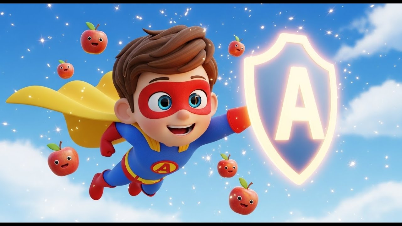 Superhero Alphabet Flight Song for Kids | ABC & Fun Learning Song, Most Popular Nursery Rhyme