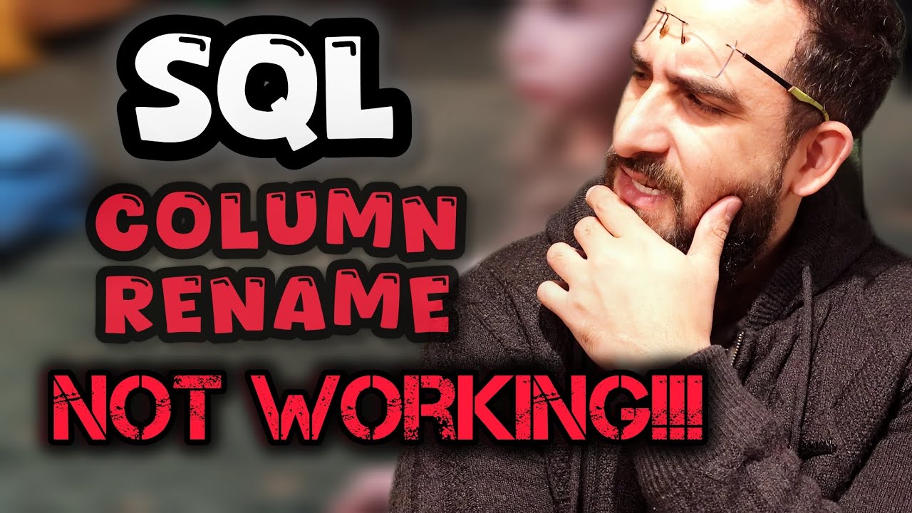 How to rename COLUMN name in Microsoft SQL server Management Studio. #sql #alter