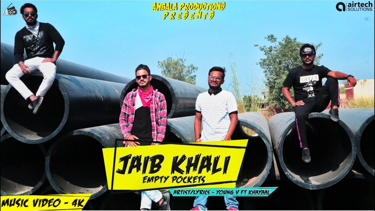 |Jaib Khali (Empty Pockets)| Official Music Video-4K |Young V Ft Khayaal|Ambala Productions|