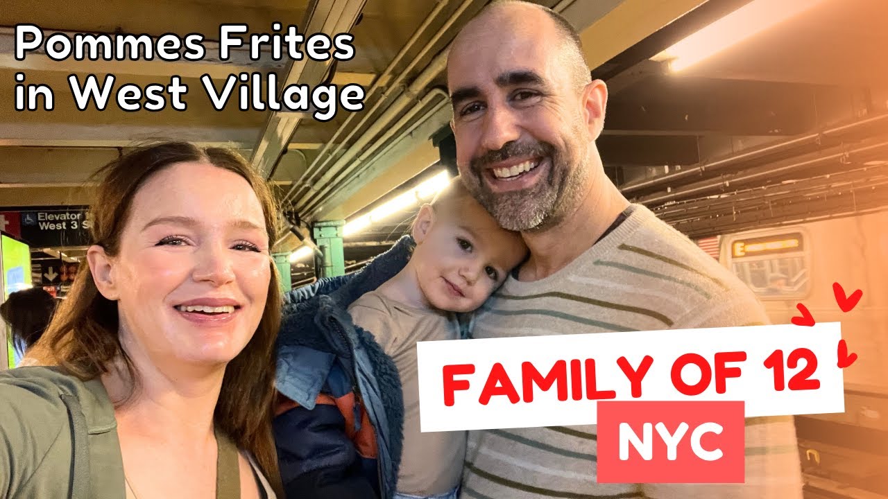 Семья из 12 человек в Нью-Йорке ❤️🗽 Картофель фри в Вест-Виллидж