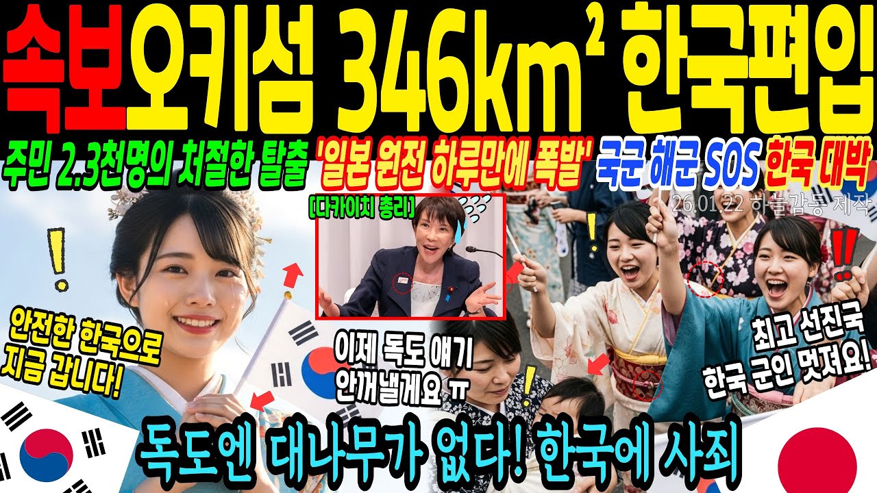'독도엔 대나무가 없다!'며 오키섬 2,300명 주민이 원전도 가동못하는 일본정부에 반기들고 한국 편입한 대반전 이유! 한국이 진정한 첨단 선진국이다 [해외감동사연]