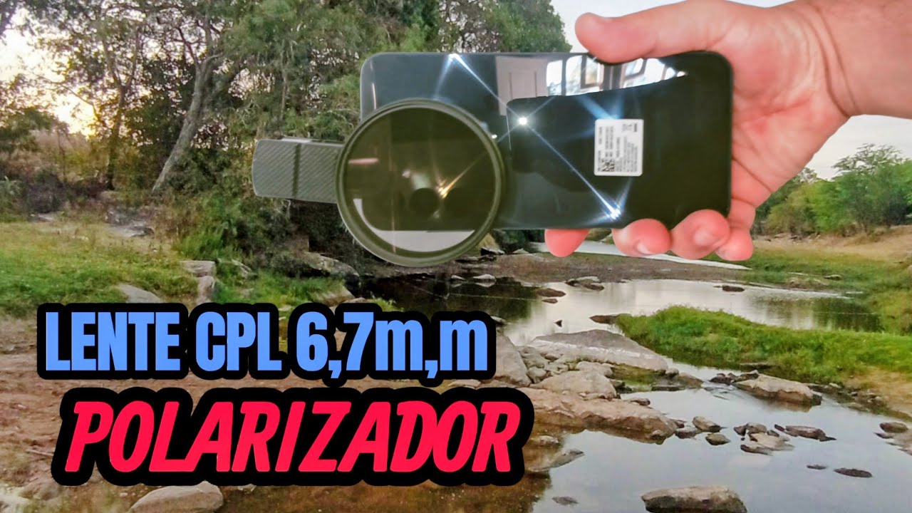 FILTRO POLARIZADOR DE IMAGEM PARA CELULAR / LENTE CPL DE 6,7 MILÍMETROS.