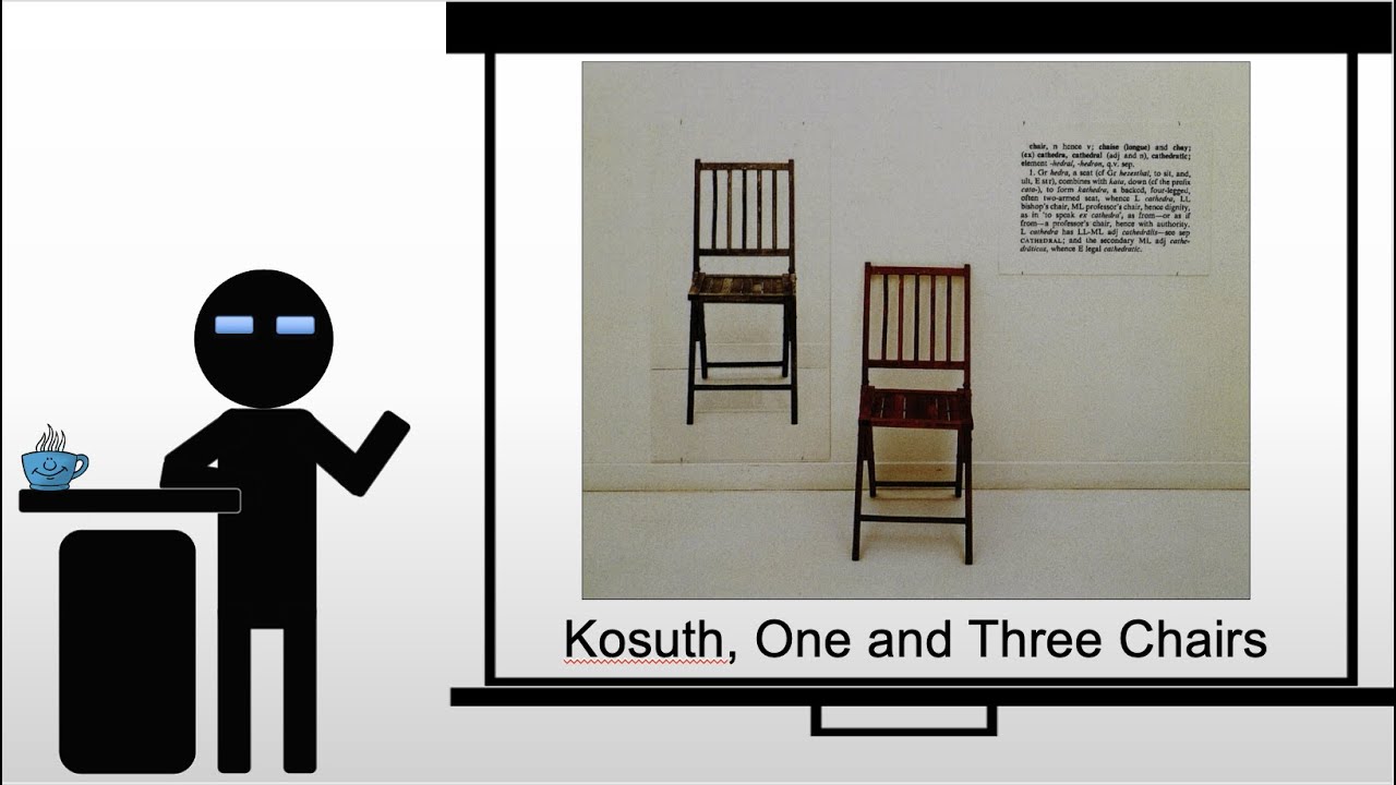 Kosuth One and Three Chairs