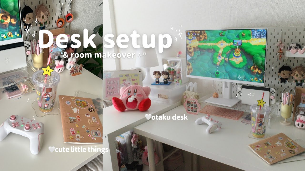 desk setup ｜趣味全開なオタクデスク🍀｜IKEA・DAISO・MUJI収納で整える部屋づくり｜推しとガジェットに囲まれた快適空間｜買ってよかったデスク周り紹介｜モニター導入でQOL向上🎀