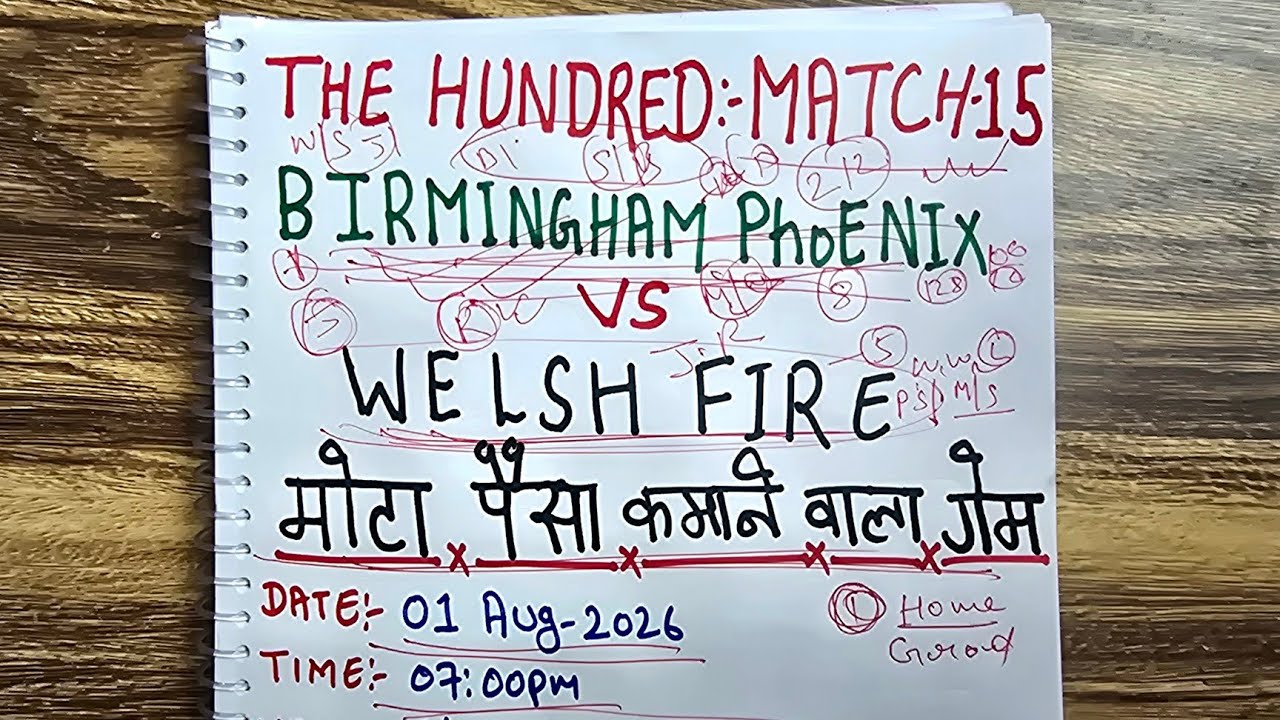 Birmingham Phoenix vs Welsh Fire The Hundred League Match 15 Prediction: The Hundred 15th BRM vs ...
