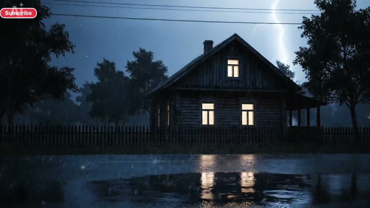 Powerful Thunderstorm and Heavy Rain Sounds for Sleeping | Dark Screen Rain Ambience