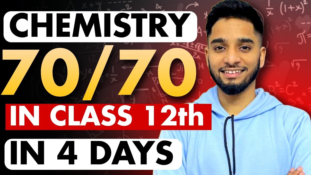 Class 12th - Score 70/70 in Chemistry in 4 days!🔥| #class12 #cbse