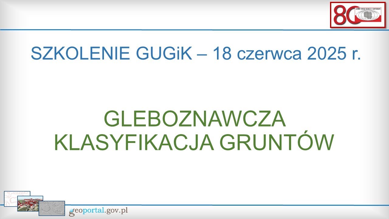 Szkolenie - gleboznawcza klasyfikacja gruntów