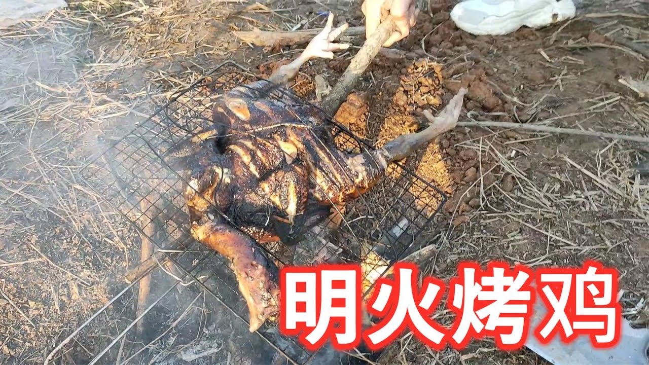 模仿古人在野外用明火烤出的来野鸡，兔子真的好吃吗？