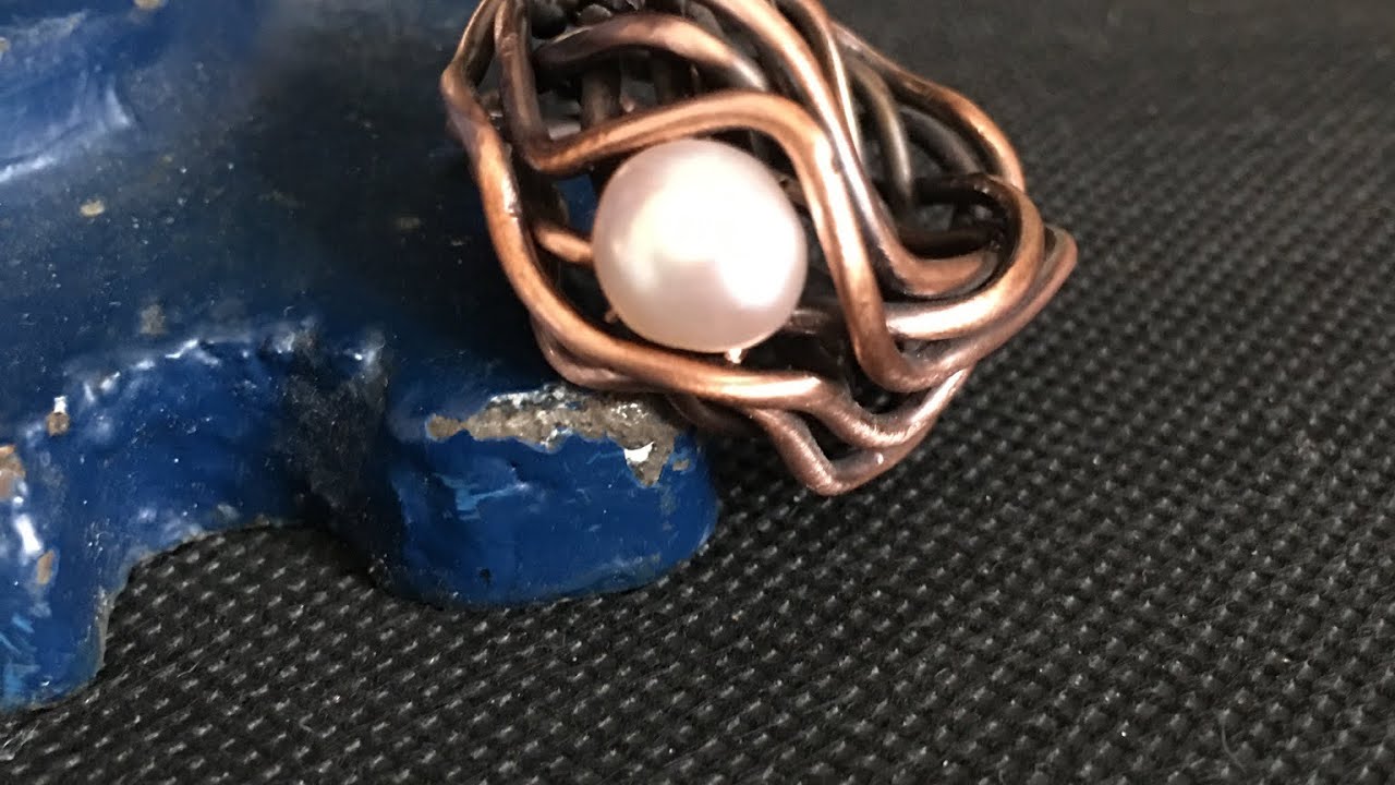 Anello filo della vita in rame.