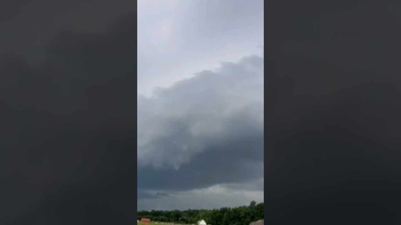 6-25-2023 - Rotation In Severe Thunderstorm! #shorts #storm #weather #severe #awesome #intense