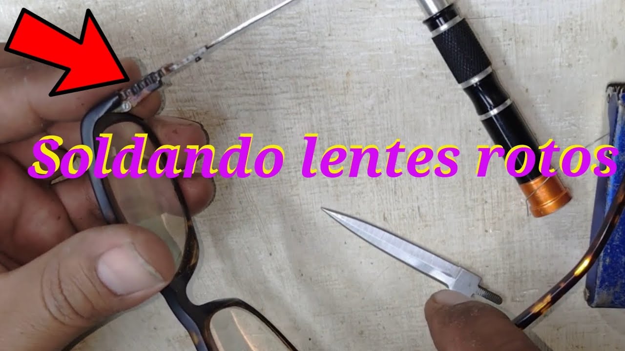 Soldar lentes en casa