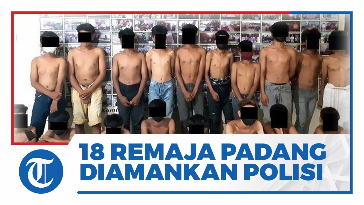 18 Remaja di Padang Diamankan Polisi, Bawa Parang Hingga Bambu