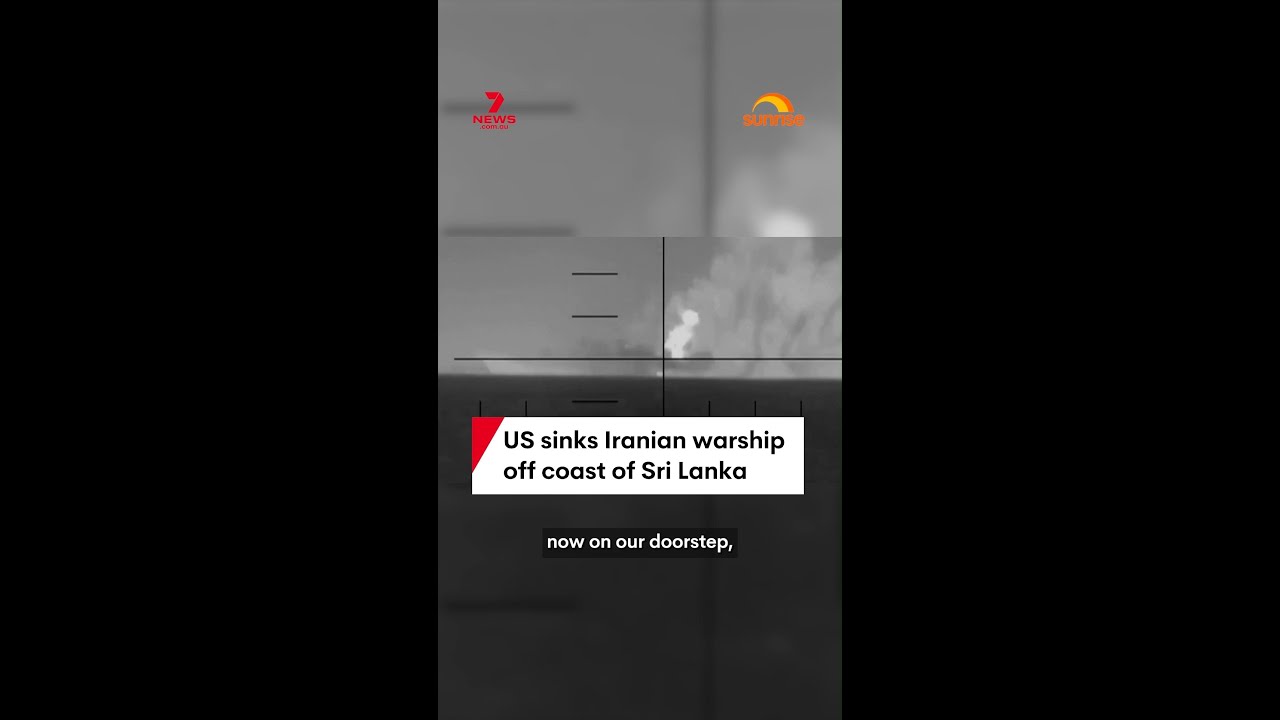 US sinks Iranian warship off coast of Sri Lanka
