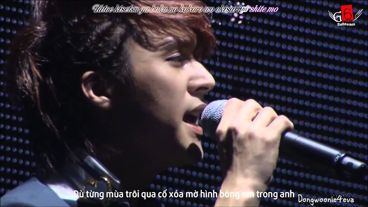 [Vietsub+Kara] Hitomi wo Tojite (瞳をとじて) - Dongwoon's Solo Stage by G6SubTeam