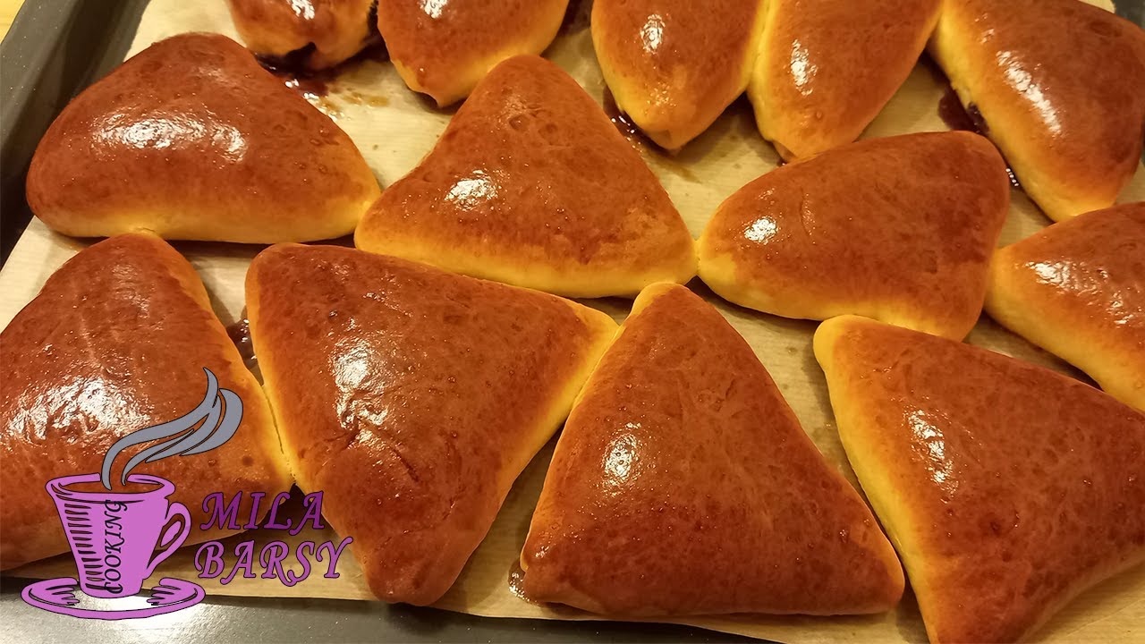 ТЕСТО ВОДОЛАЗ ЛЕГКОЕ КАК ПУХ | Пирожки со сливовым джемом | Plum mini pie