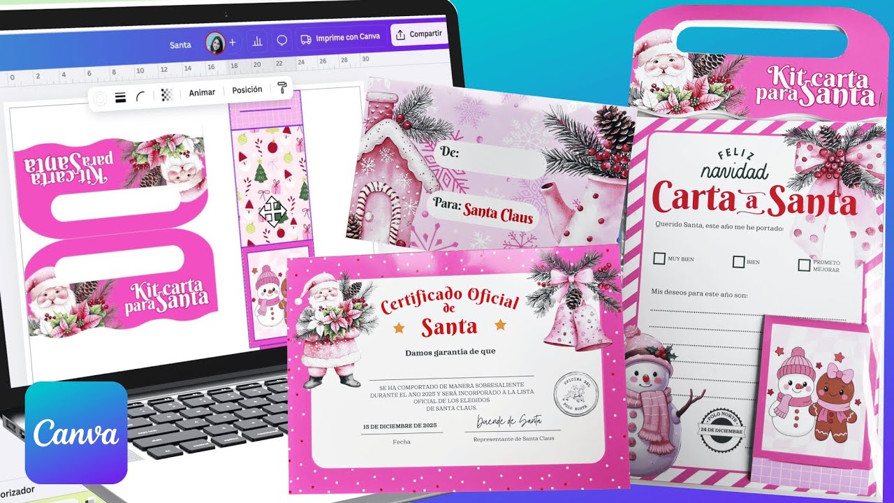Aprende a crear kits de cartas para Santa paso a paso