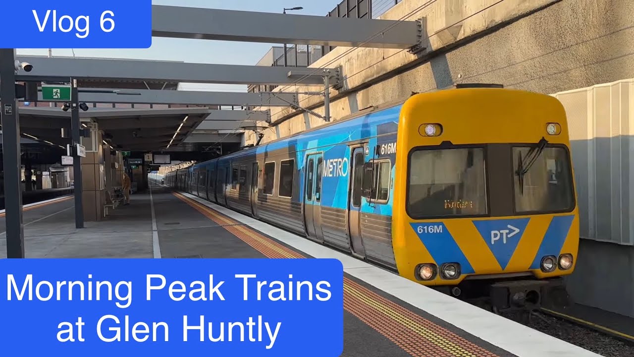 Jonathan’s Train Vlog 6: Morning Peak trains at Glen Huntly 