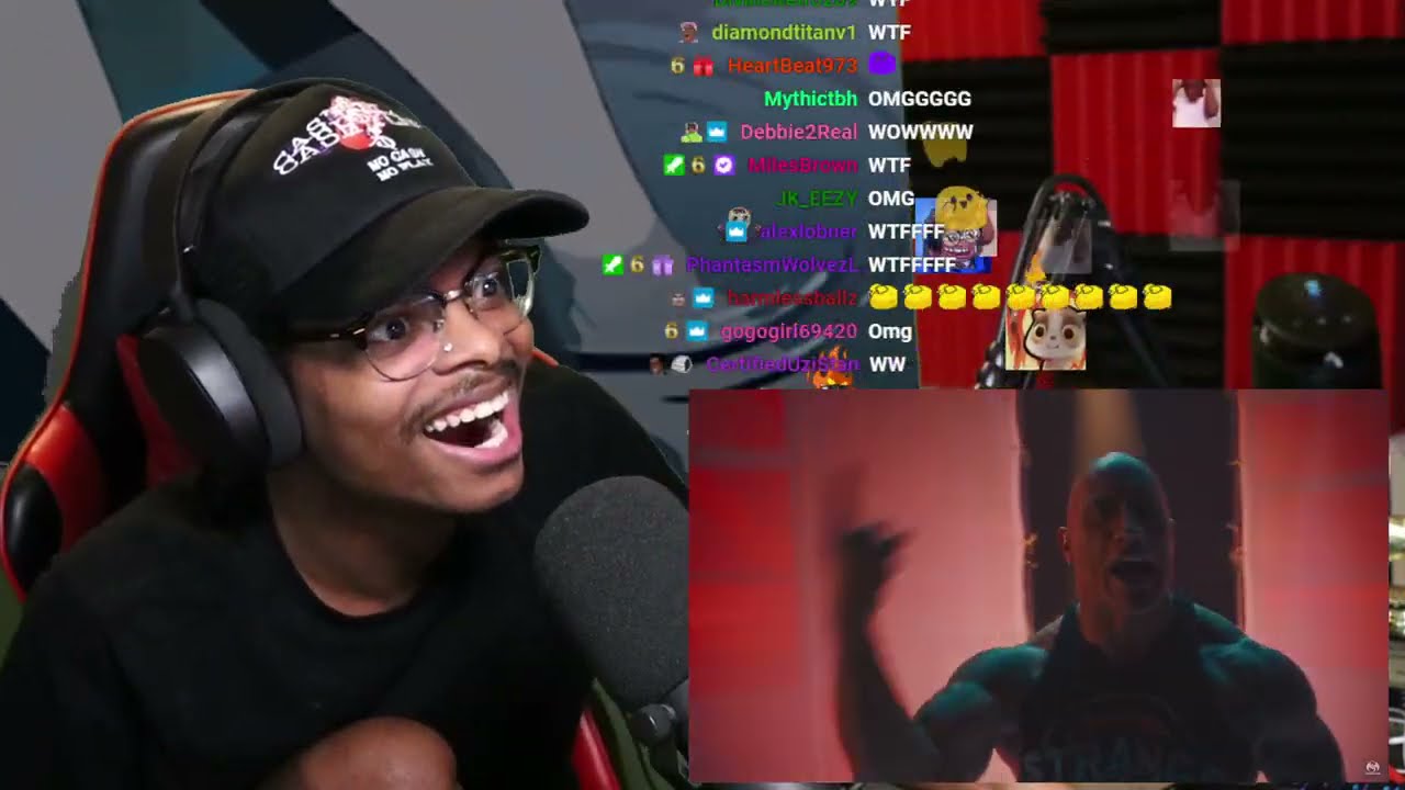 ImDontai Reacts To The Rock RAPPING...