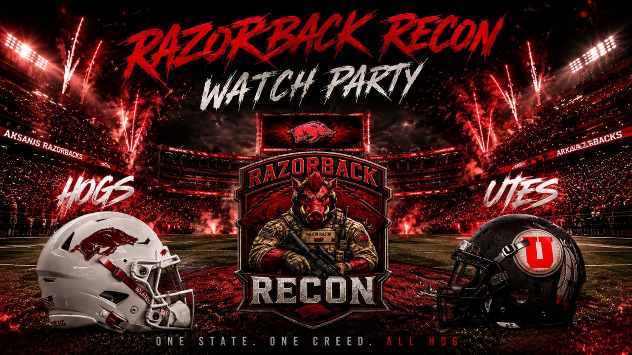 Razorback Recon week 2 Hogs vs Utah Live Watch Party