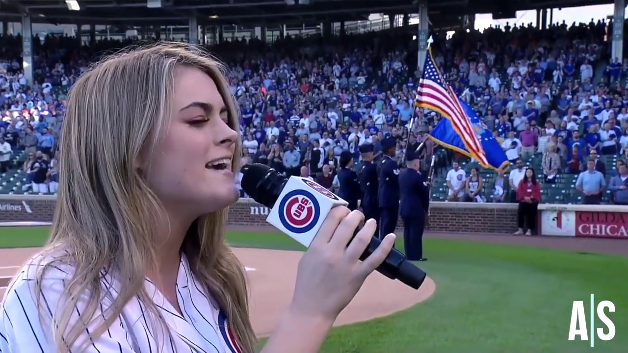 Alana Springsteen - Alana Springsteen Sings the National Anthem for the Chicago Cubs