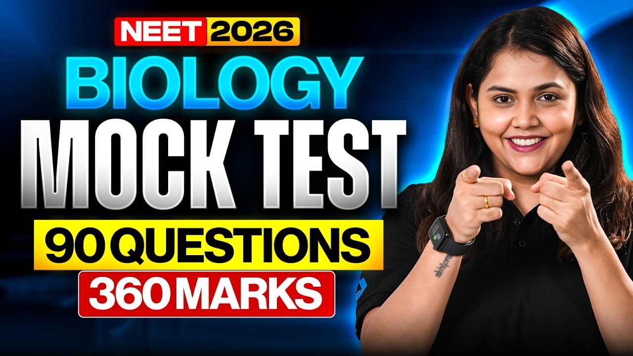 NEET 2026 Biology Mock Test 🔥 | 90 Questions | 360 Marks | Updated Pattern By Shipra Tiwari