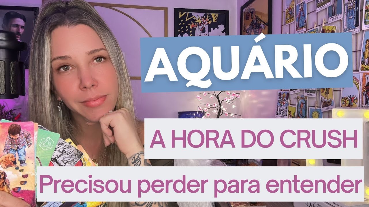 AQUÁRIO ♒️ A HORA DO CRUSH ❤️ O arrependimento aqui ta grande! Se lamenta por ter estragado tudo.