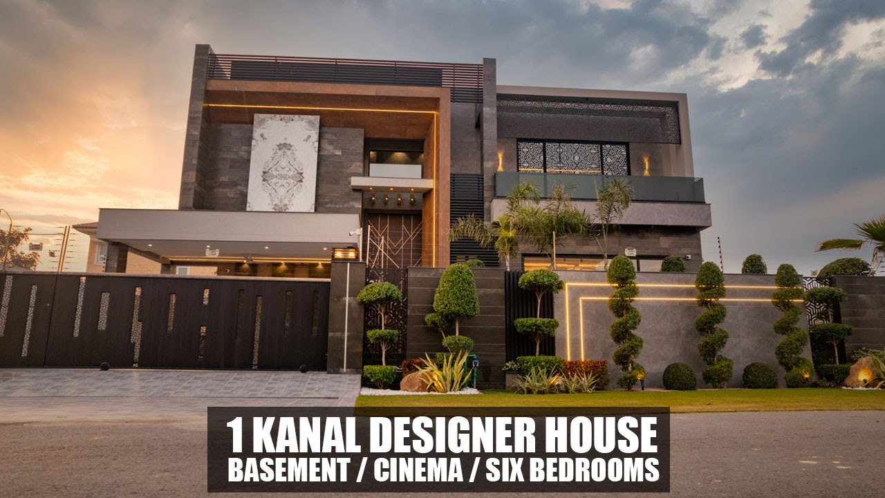 For Sale: 1 Kanal Designer Home with Basement, Six Bedrooms & Cinema by ZM Architect DHA, Lahore