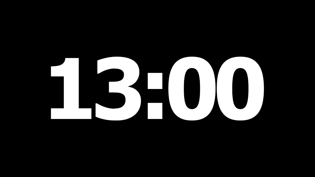 13 Minute Countdown Timer