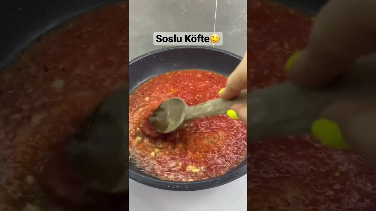 Domates soslu k&ouml;fteyi denemelisiniz😻