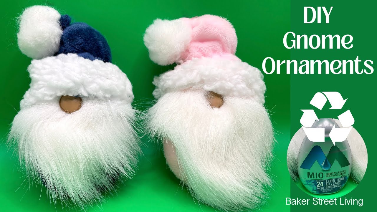DIY Gnome Ornaments from recycled Mio Containers   SD 480p