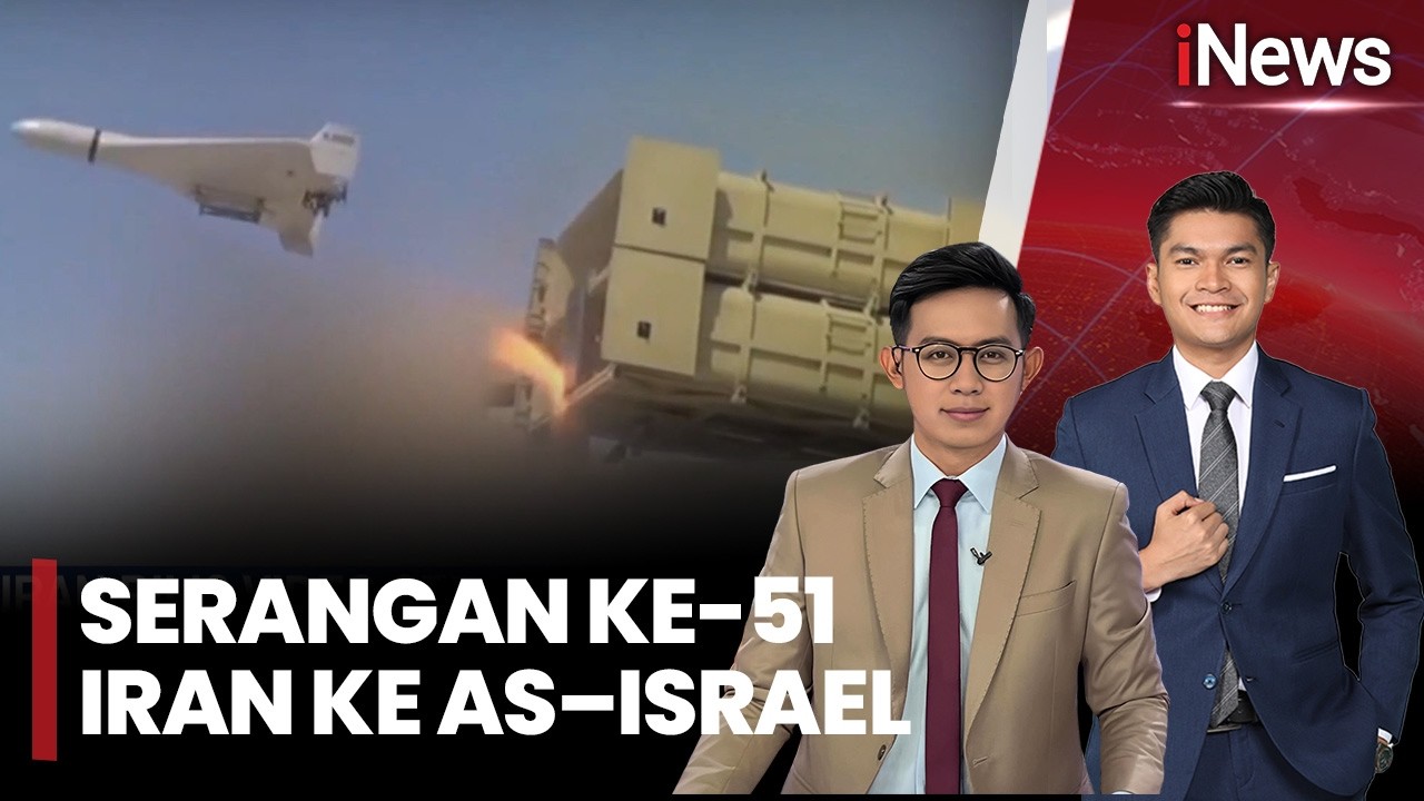 Serangan ke-51 Iran ke AS–Israel, Puluhan Rudal Targetkan Pasukan AS di Arab Saudi | iNews Pagi 16/3