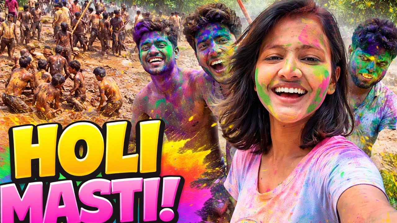 Craziest Holi Celebration at NIT Agartala 😍 Mud Holi + Dance + Full Masti #holi #college #love #life
