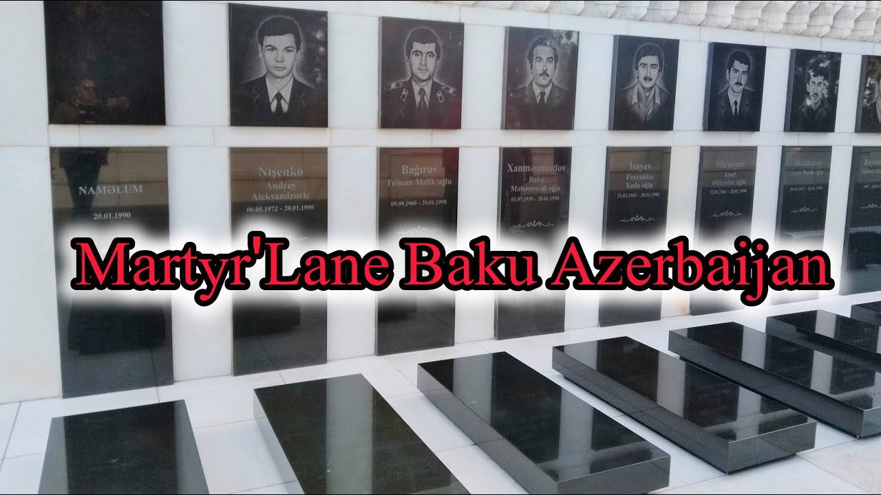 Martyr's Lane Baku Azerbaijan | Visit To Alley Of Martyrs | Places To Visit In Baku | Noor e Azal