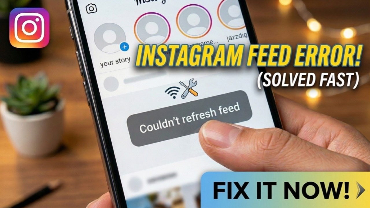 Instagram Couldn't refresh feed Problem Solve | How to Fix Instagram Couldn't refresh feed Problem