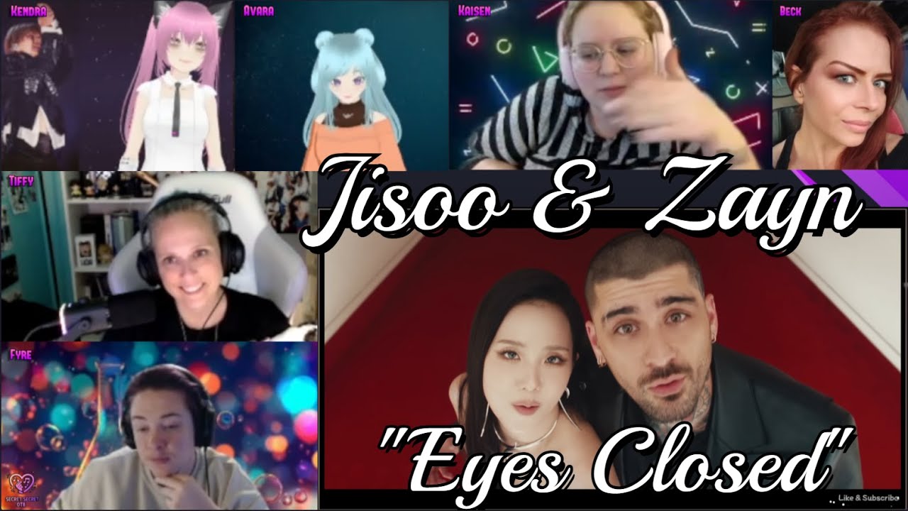JISOO X ZAYN - EYES CLOSED (OFFICIAL MV) Reaction with SSOT8 #jisoo #zayn #eyesclosed #kpop