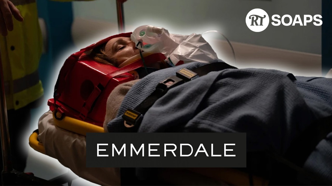 Laurel Thomas suffers a devastating fall after confrontation with Arthur in Emmerdale