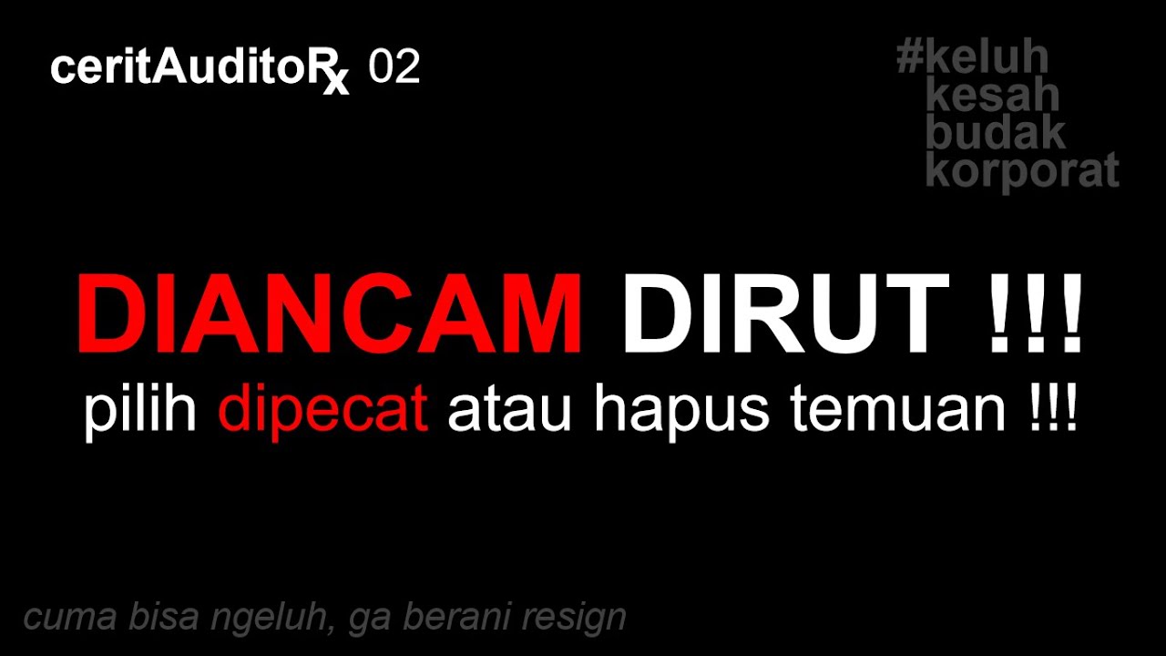 Auditor diancam Direktur Utama, Pilih Pecat atau Hapus Temuan - Cerita Auditor 02