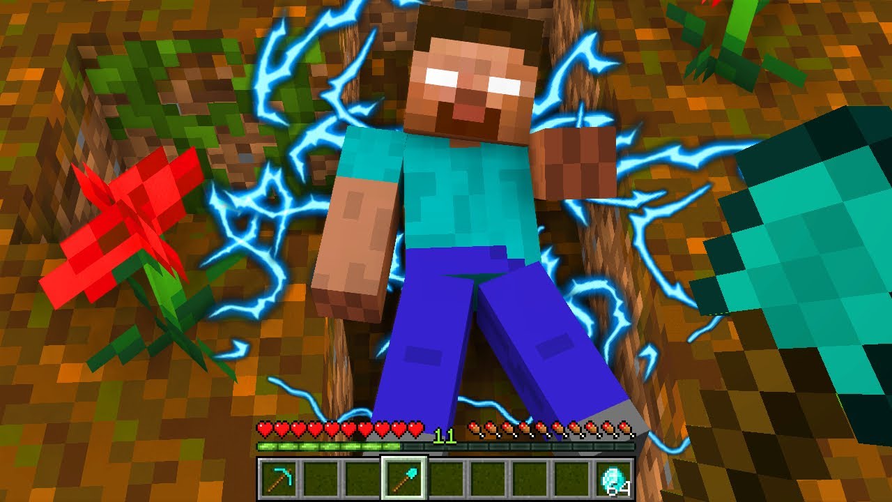 VYKOPAL JSEM 1000 LET STAROU HROBKU HEROBRINE V MINECRAFTU!