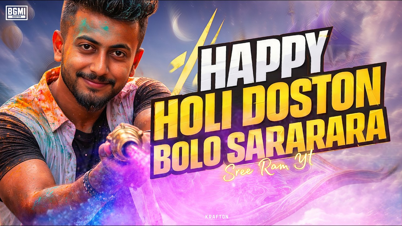 🎨🔫 HAPPY HOLI SPECIAL BGMI LIVE 🌈🔥 | Rangon Mein Chicken Dinner 🏆 | Road to Conqueror #shortsfeed