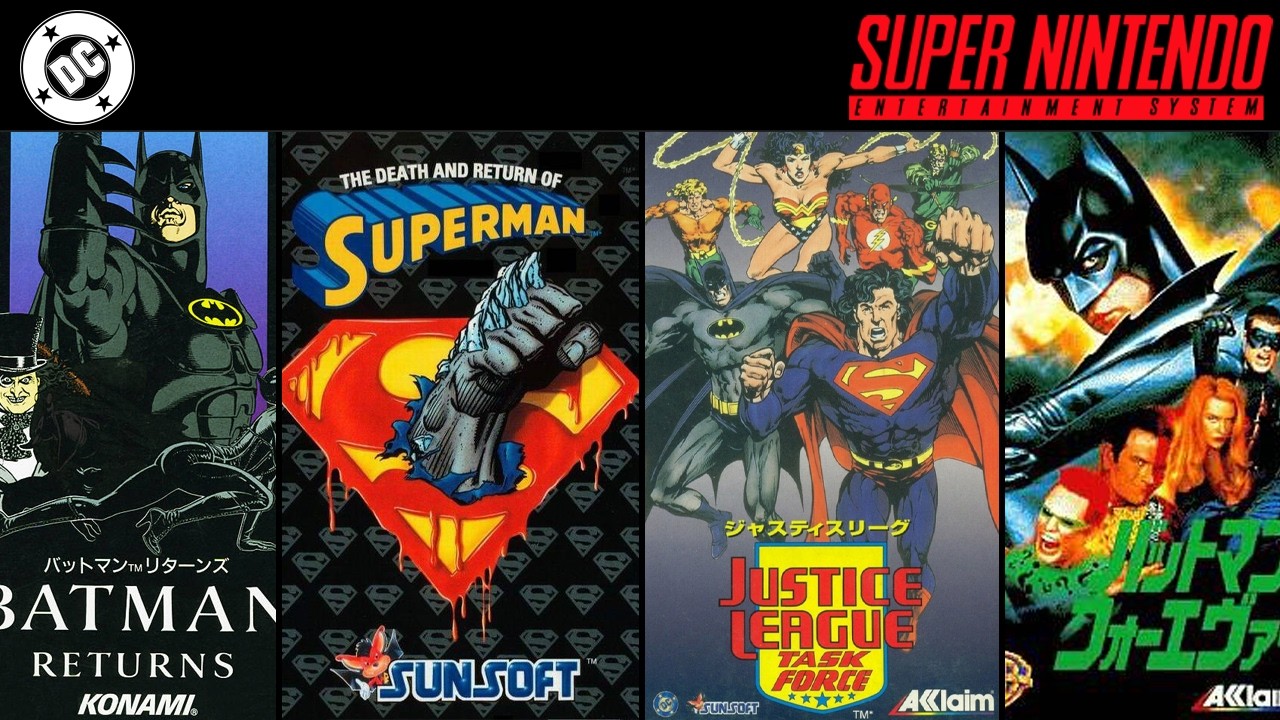 DC Superheroes Games for SNES (Super Famicom)