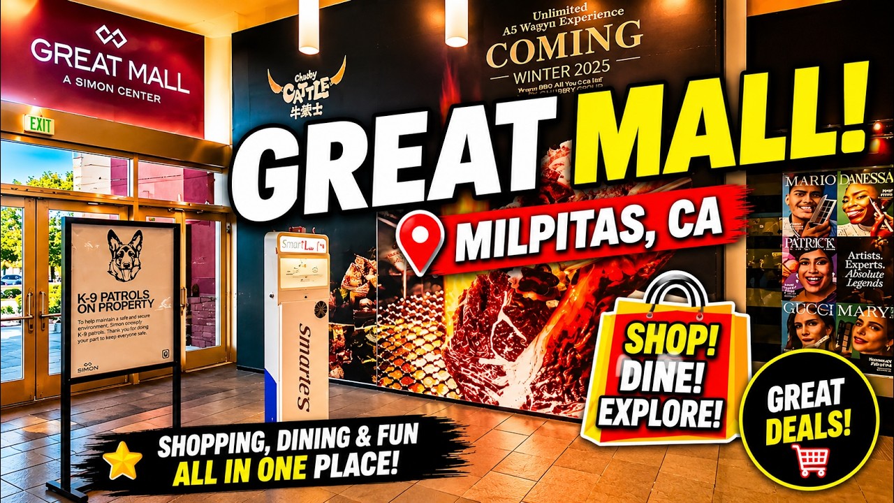 Great Mall 4K Walking Tour | Milpitas, CA