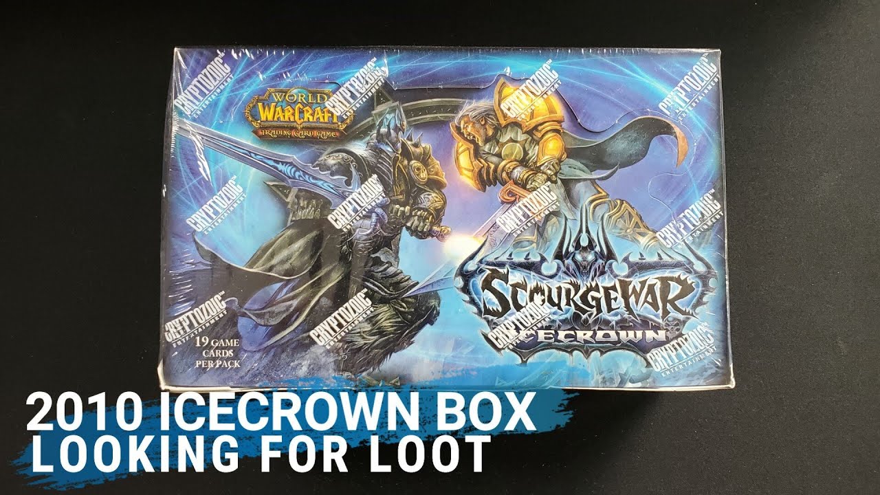 Unboxing World of Warcraft Scourgewar Icecrown Box!! 3 LOOT CARDS PULLED!!