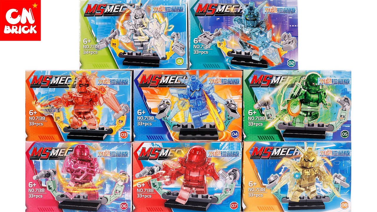 Lego Gundam Minifigures Set  7138  Unoffical Lego